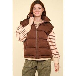 High Neck Casual Comfy Puffer Vest